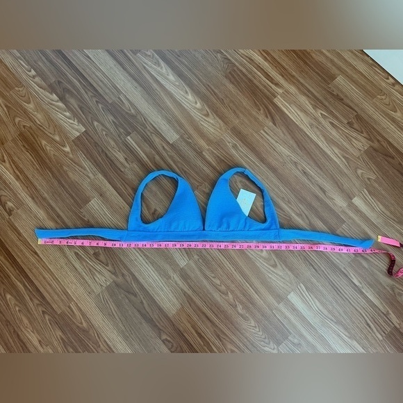 BECCA Blue Banded Triangle Bikini Top - Picture 12 of 16